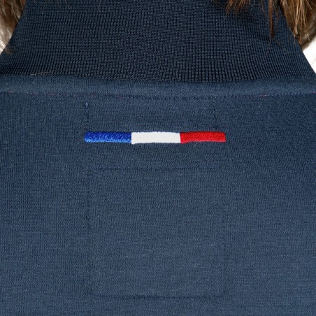 Sweat Zippé Femme France Limited Edition Flags & Cup Bleu marine