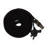 Longe Montalcino avec mousqueton anti-panique HKM - Noir