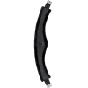 Sangle demi-lune longue Waldhausen tissu molletonné - Noir / noir