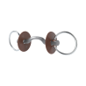 Mors de filet Beris passage de langue Konnex fin anneau 7,5 cm - Dur