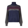 Pull tricoté à col roulé femme Kingsland KLMontez - Gris fer forgé
