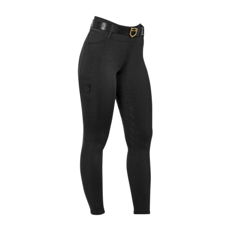 Legging fille taille haute full grip avec passants Equestro