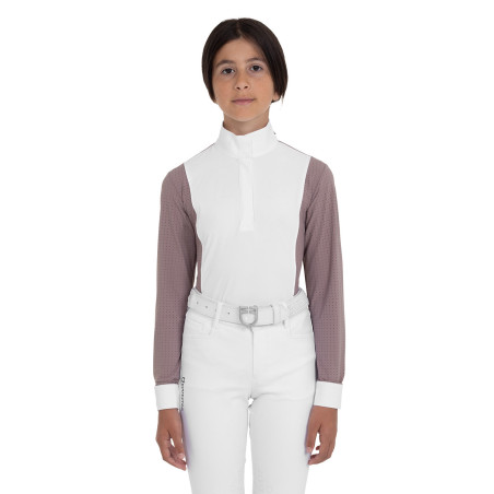 Polo de concours fille perforée Equestro