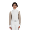 Polo de concours fille perforée Equestro - Cobblestone