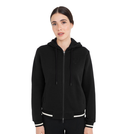Sweatshirt à capuche zippée femme Equestro