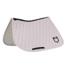Tapis de selle de saut matelassé en oignon Equestro - Violet feutré / noir