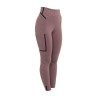 Legging femme taille haute en tissu technique monogramme Equestro - Antler