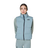Veste sans manches femme matelassé à col montant Equestro - Gris ardoise