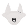 Bonnet en tissu technique extensible et respirant Equestro - Blanc sable / noir