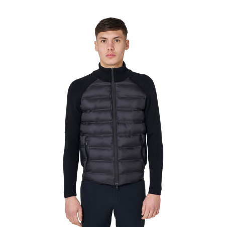 Doudoune homme à manches en maille Equestro