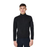Sweat-shirt homme à col montant en polaire fermeture éclair 3/4 Equestro - Noir