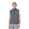 Veste sans manches femme matelassé en laine Equestro - Mélange gris