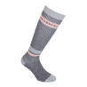 Chaussettes femme extensibles en lurex Equestro - Gris / rose