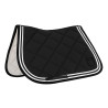Tapis de saut Double Stripes en tissu technique Equestro - Noir
