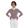 Polo de concours fille à manches longues avec strass Equestro - Antler