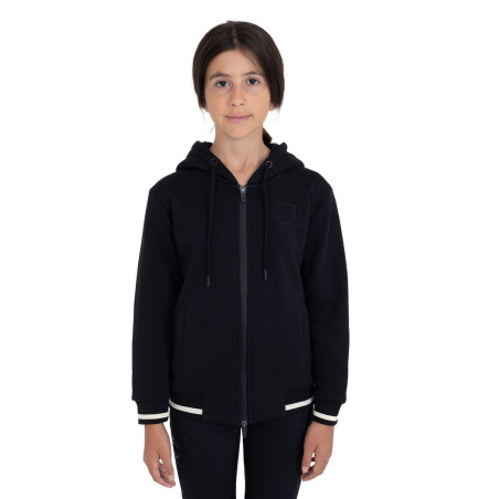 Sweat à capuche zippé unisexe enfant Equestro