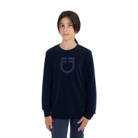Sweatshirt à col rond enfant unisexe en polaire Equestro