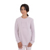 Sweatshirt à col rond enfant unisexe en polaire Equestro - Violet feutré