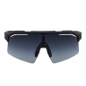 Lunettes de soleil de sport polarisées modèle Soleil Equestro - Noir mat / vert sapin
