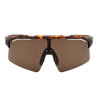 Lunettes de soleil de sport polarisées modèle Soleil Equestro - Marron brillant / marron
