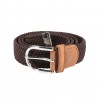 Ceinture mixte extensible Horze - Marron foncé / marron clair