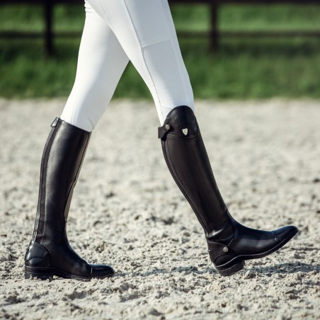 Bottes d'équitation cuir Duvall femme Horze Noir