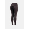 Pantalon d'équitation Anya fonctionnel femme avec fond en imitation suédée Horze - Dark brown