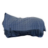Couverture highneck HKM Norwich 600D 100g - Bleu / carreaux