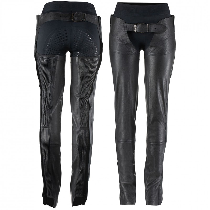 Barnstable Riding Chaps Chaps D'équitation Cuir Marron Daim BARNSTABLE - Taille 8, Occasion En Bon état Protection équitation Cuir Marron Barnstable