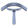 Couteau de chaleur cintré pvc avec caoutchouc Imperial Riding - Bleu morning métalisé