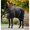 Couverture d’écurie Rambo 400 g Horseware - Noir / orage / gris argent