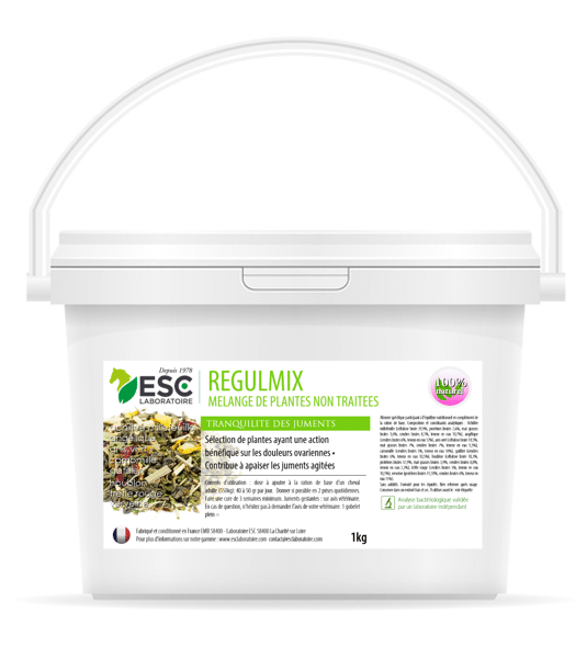 Régulmix ESC Laboratoire - Régulation hormonale et douleurs ovaires juments - Mélange de plantes