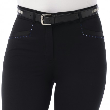 Pantalon Equithème Safir Noir / bleu