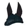 Bonnet anti-mouches Lugano Elegant HKM - Noir / pétrol