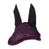 Bonnet anti-mouches Lugano Elegant HKM - Noir / lilas foncé