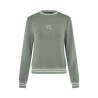 Sweatshirt femme avec cristaux Swarovski KLLilian Kingsland - Vert scarabée
