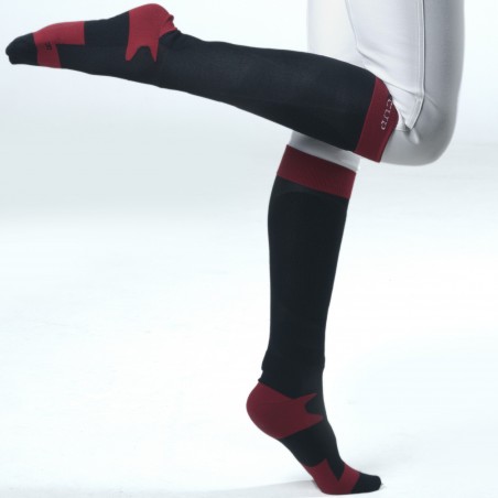 Chaussettes Flags & Cup mixte Emo Caviar / rouge