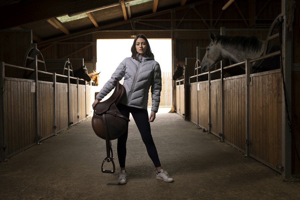 Veste matelassée Equithème Lara Noir Veste matelassée Equithème Lara Noir