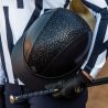 Casque Charles Owen SP8 Plus Leather Look - Noir brillant