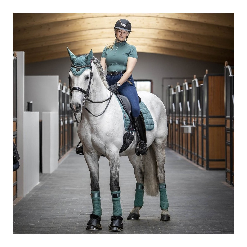 Tapis De Selle Lemieux Pro Sport – Maille Carbone – Gris Foncé – Taille Grand DR – Neuf