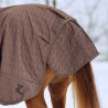 Couverture de pluie Horze Avalanche Pro doublée polaire Marron pépites de chocolat / marron foncé Couverture de pluie Horze Avalanche Pro doublée polaire Marron pépites de chocolat / marron foncé