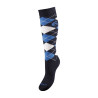 Chaussettes Acavallo en Coton avec Strass - Bleu foncé / bleu / strass gris