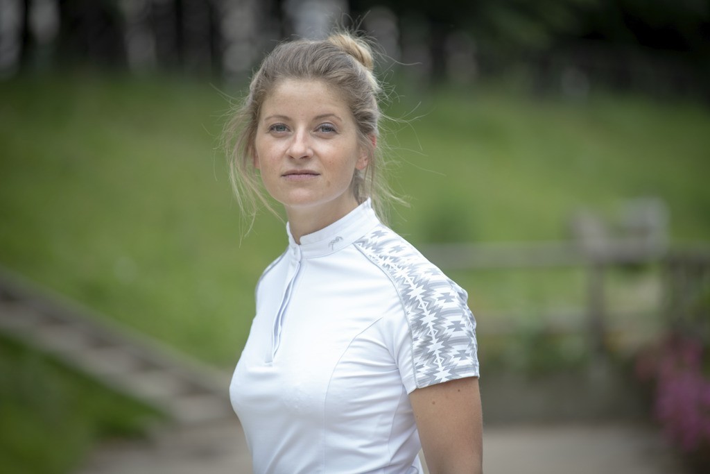 Polo Pénélope Anais Manches courtes Blanc Polo Pénélope Anais Manches courtes Blanc