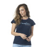 T-shirt femme Goya Flags & Cup - Bleu marine