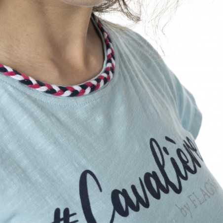 T-shirt femme Goya Flags & Cup Azure