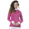Polo Clorinda femme manches longues Flags & Cup - Fuchsia