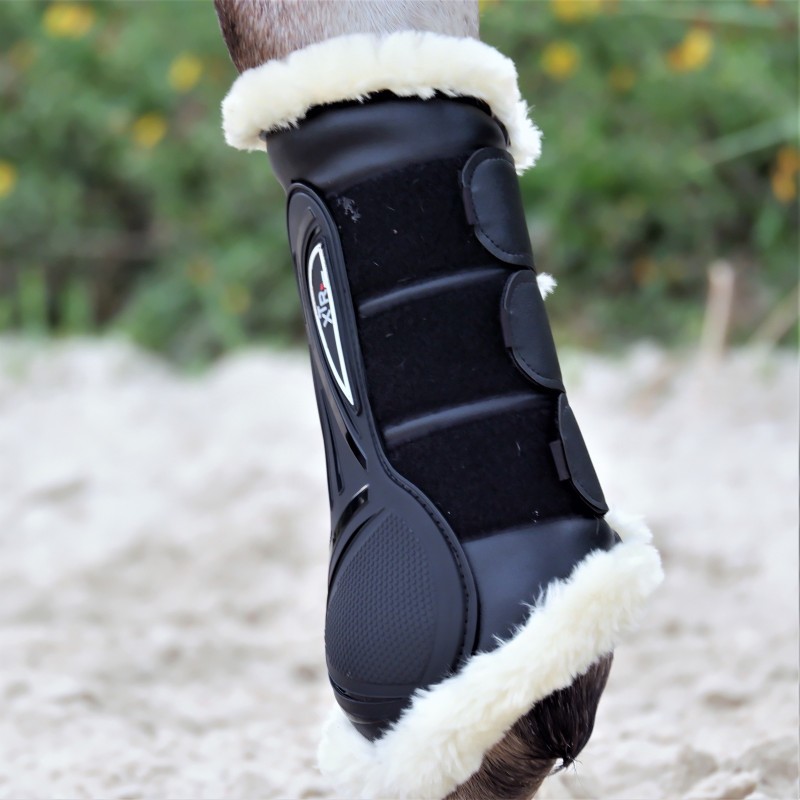 Norton “XTR Brushing Boots in synthetic sheepskin