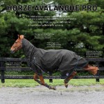 Couverture de pluie combo Avalanche PRO Horze Supreme Noir Couverture de pluie combo Avalanche PRO Horze Supreme Noir