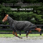 Couverture de pluie combo Avalanche PRO Horze Supreme Noir Couverture de pluie combo Avalanche PRO Horze Supreme Noir