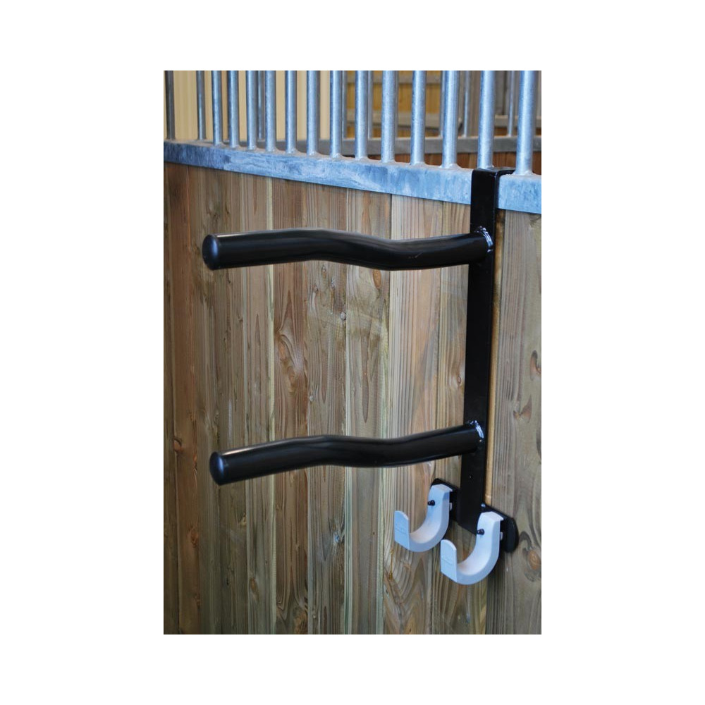 Support de selle double porte-bouteilles en aluminium noir pour